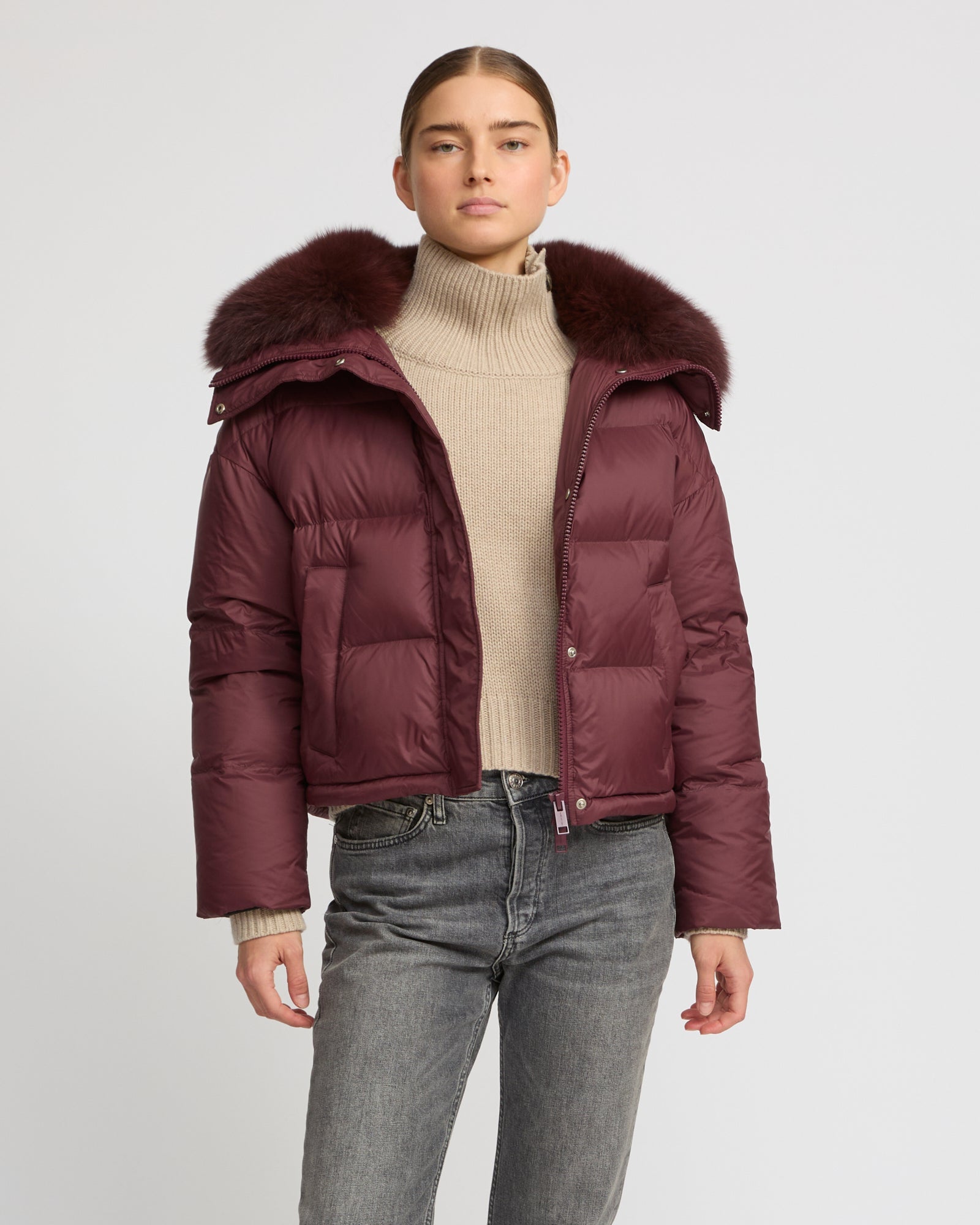 Women's Short Down Jackets | Yves Salomon PARIS – Yves Salomon UK