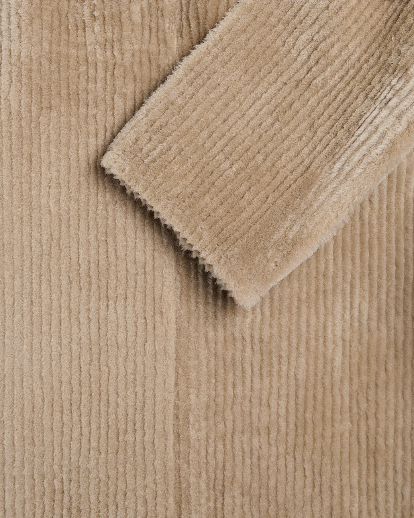 Ribbed Merino lamsbkin shearling overshirt -Yves Salomon