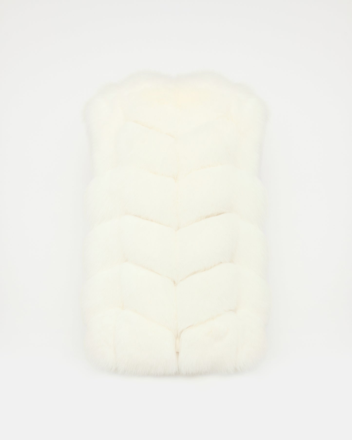 Sleeveless fox gilet -Yves Salomon