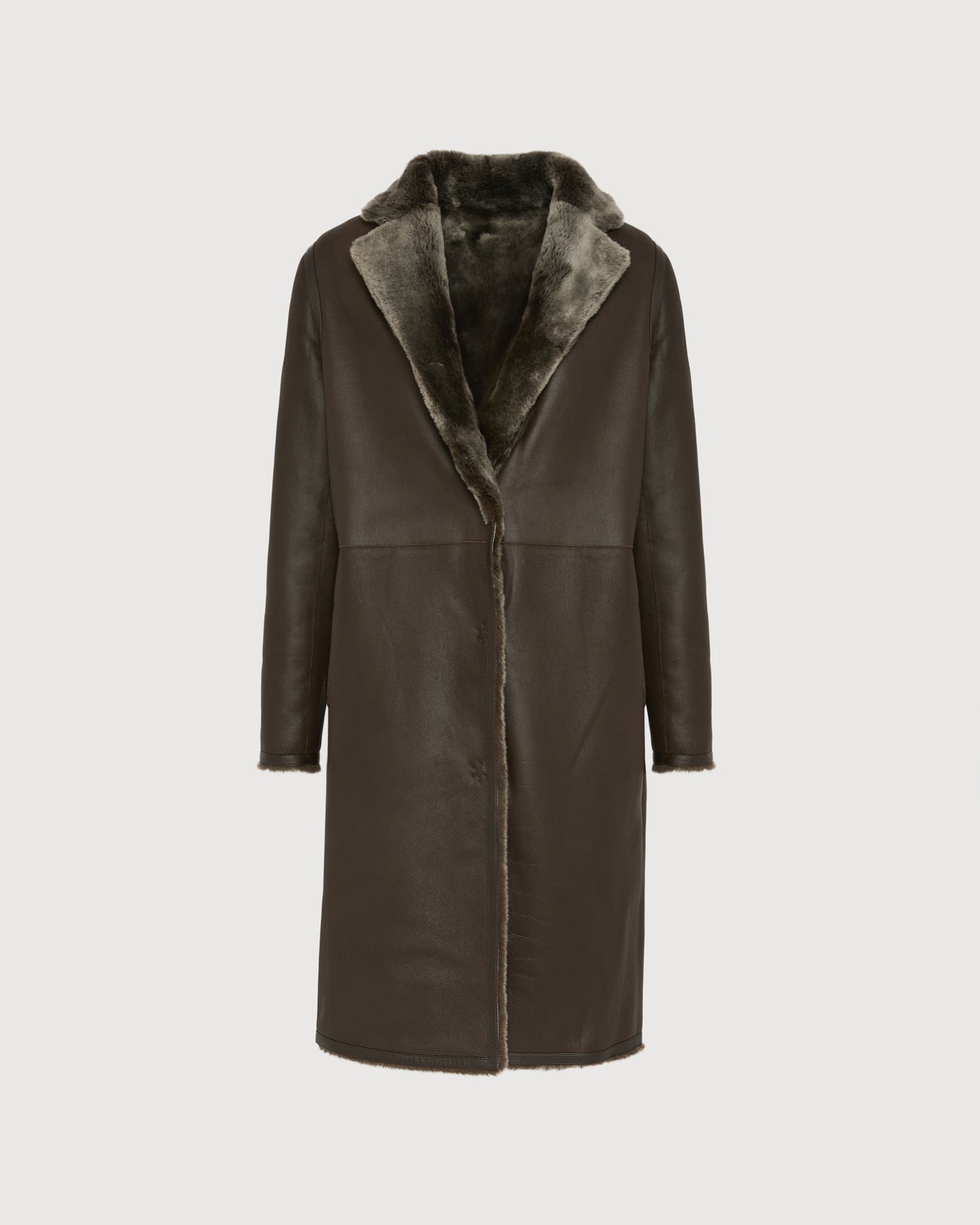 Reversible merino shearling coat -Yves Salomon