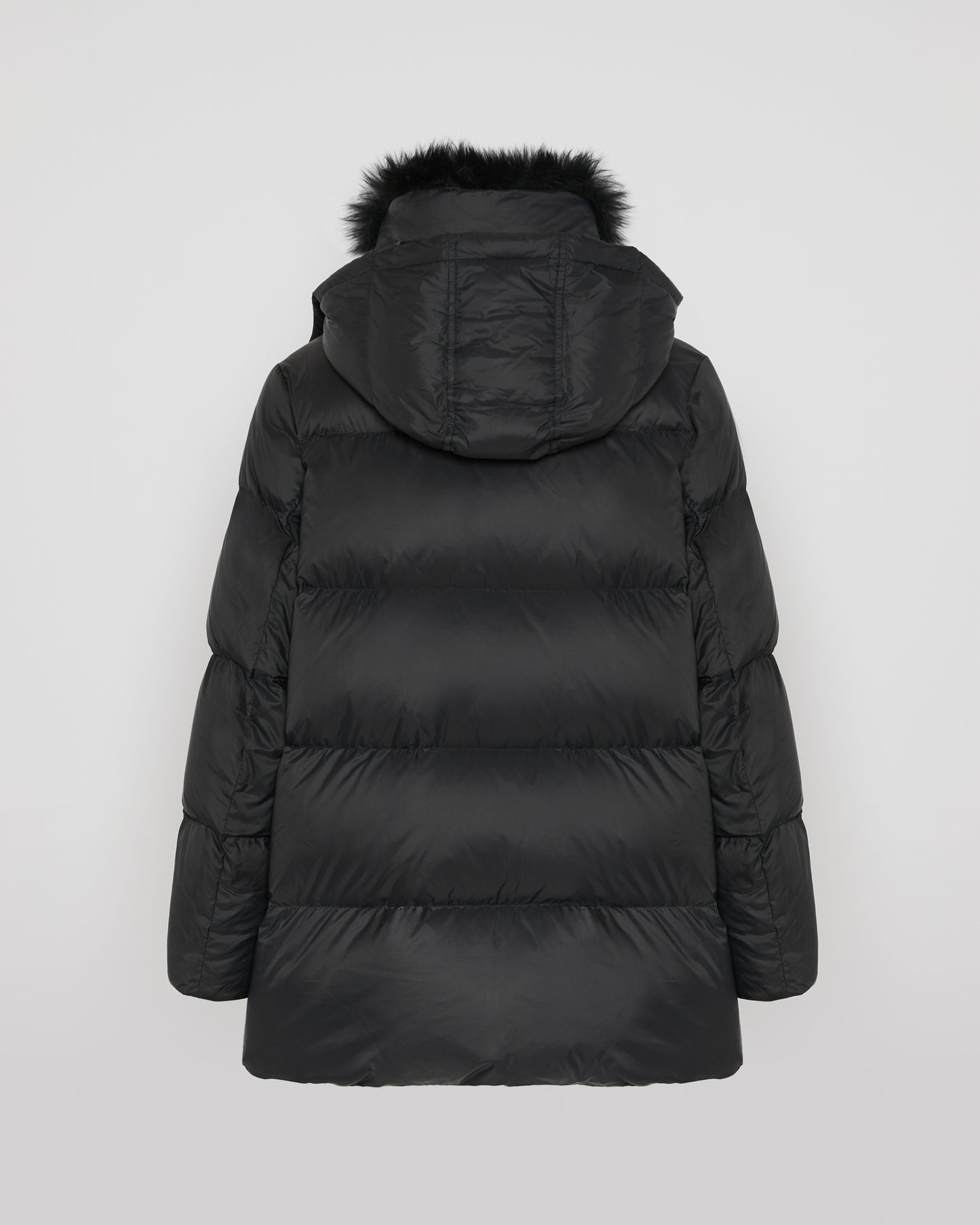 Iconic "A" line down jacket with lambswool collar -Yves Salomon