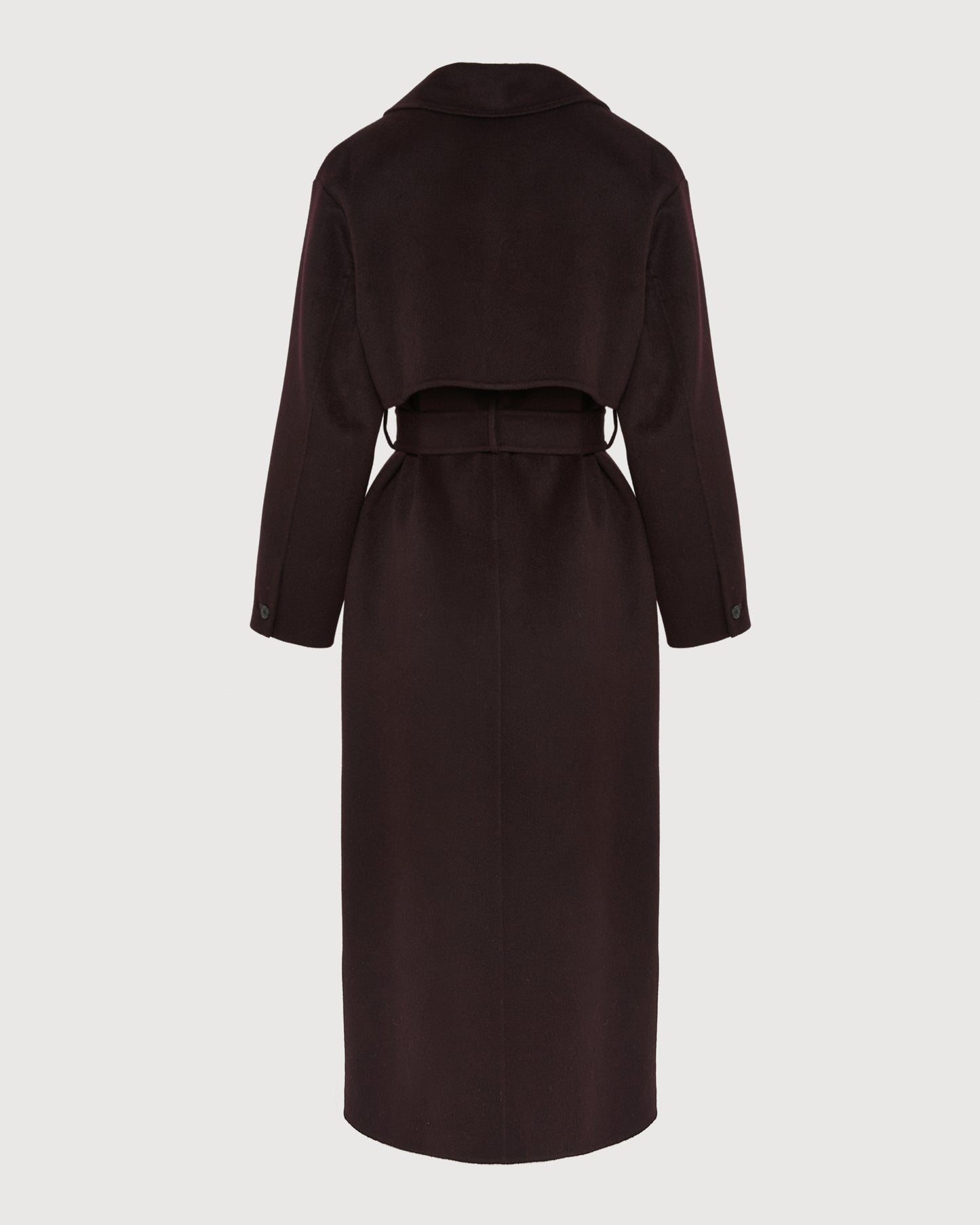 Double-sided wool-blend trench coat -Yves Salomon