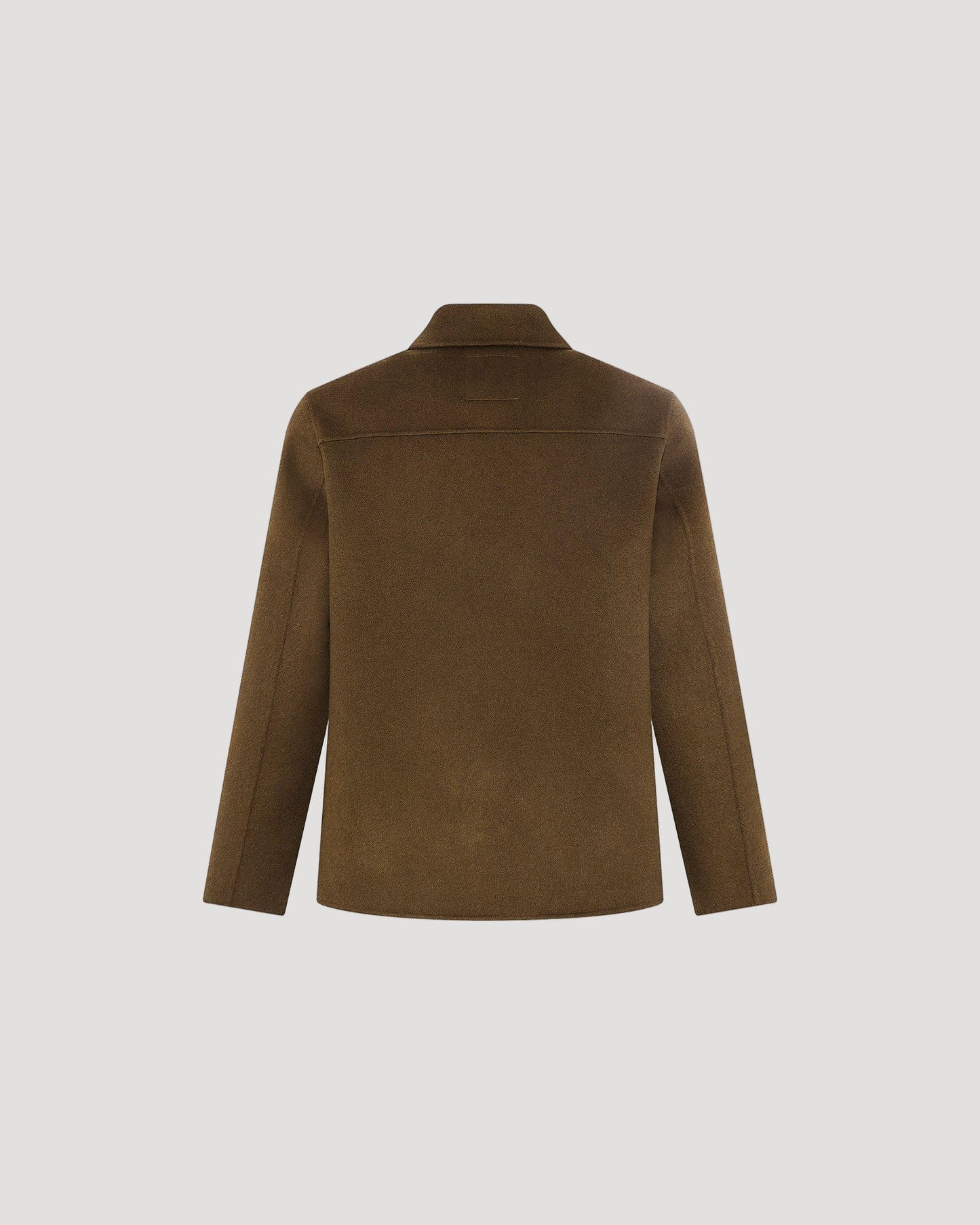 Workwear jacket in double-sided wool-cashmere fabric