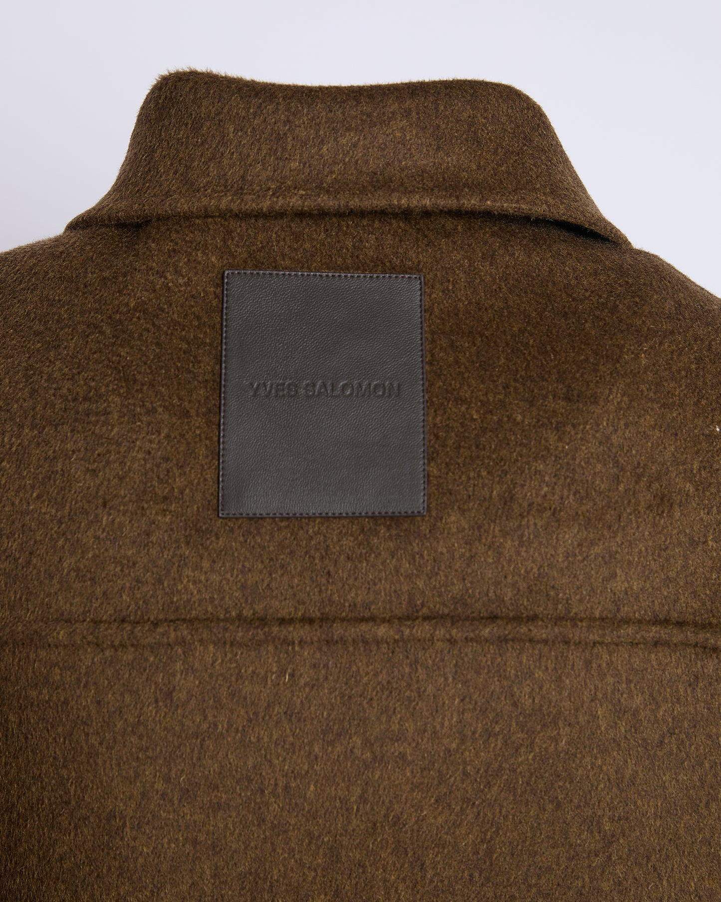 Workwear jacket in double-sided wool-cashmere fabric -Yves Salomon