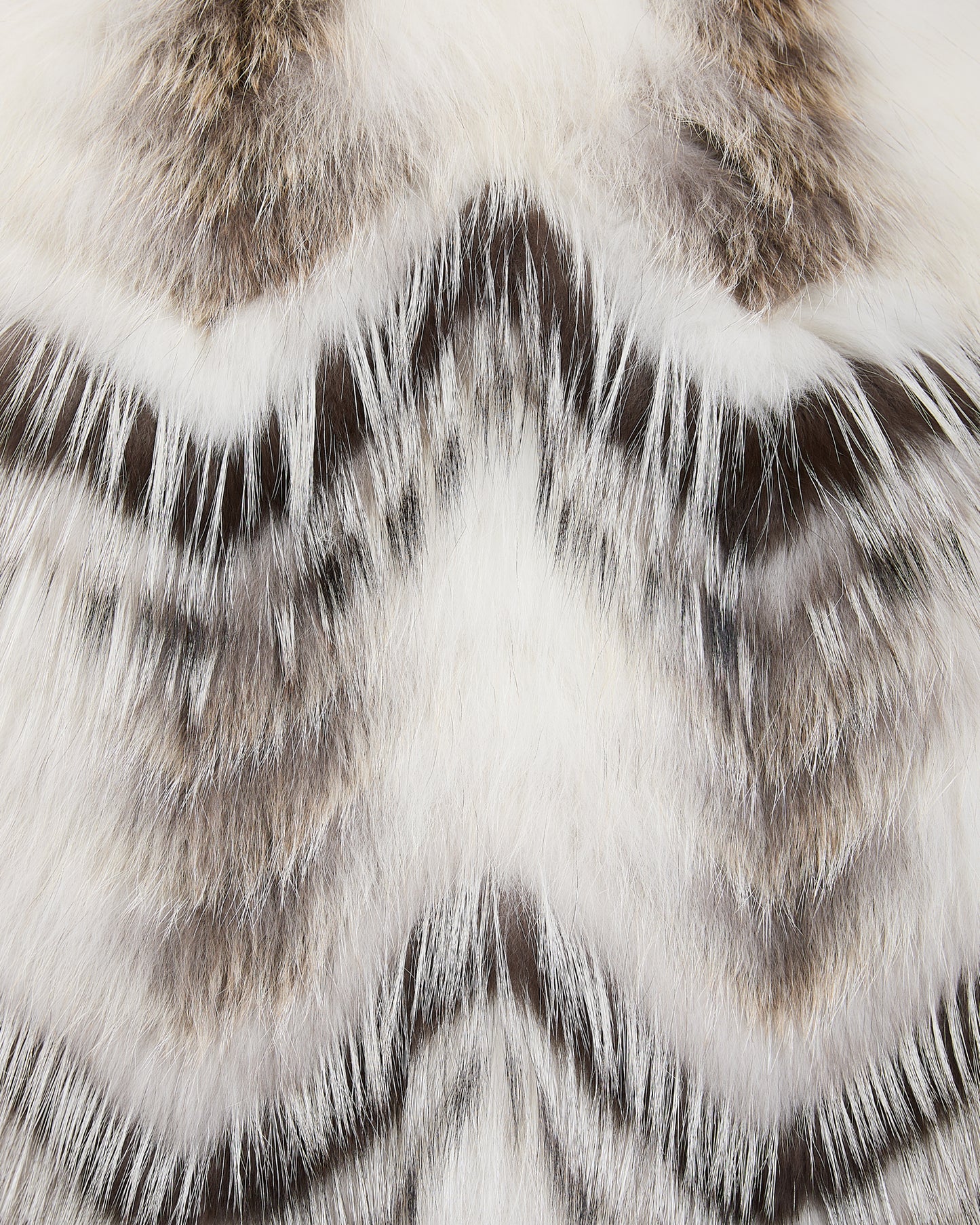 Belted cardigan in merino knit and fox fur -Yves Salomon