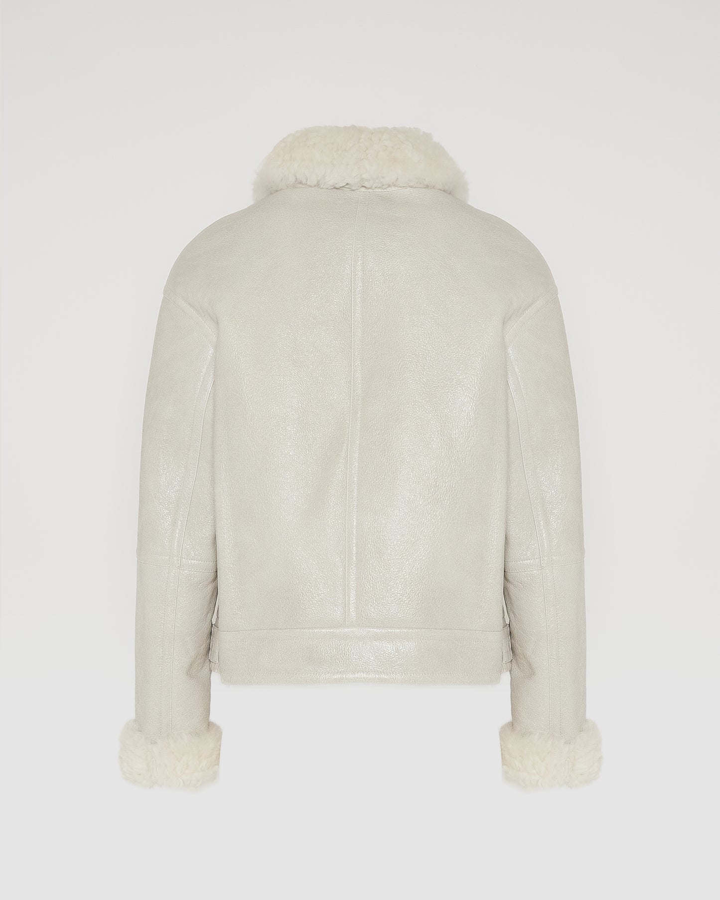 Black Friday 2025- Short jacket in curly Tuscan shearling with vintage finish -Yves Salomon