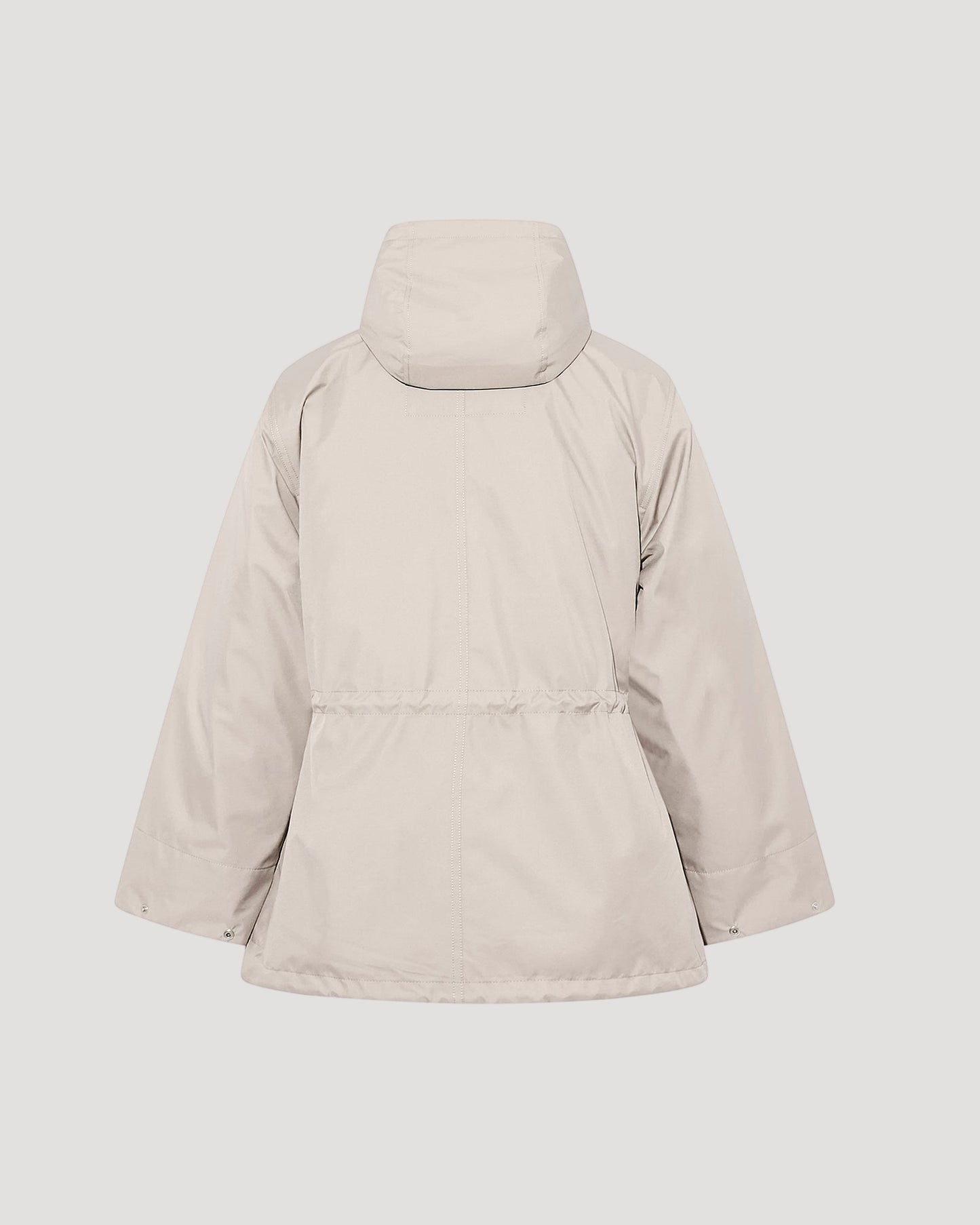 Technical fabric and mink parka -Yves Salomon