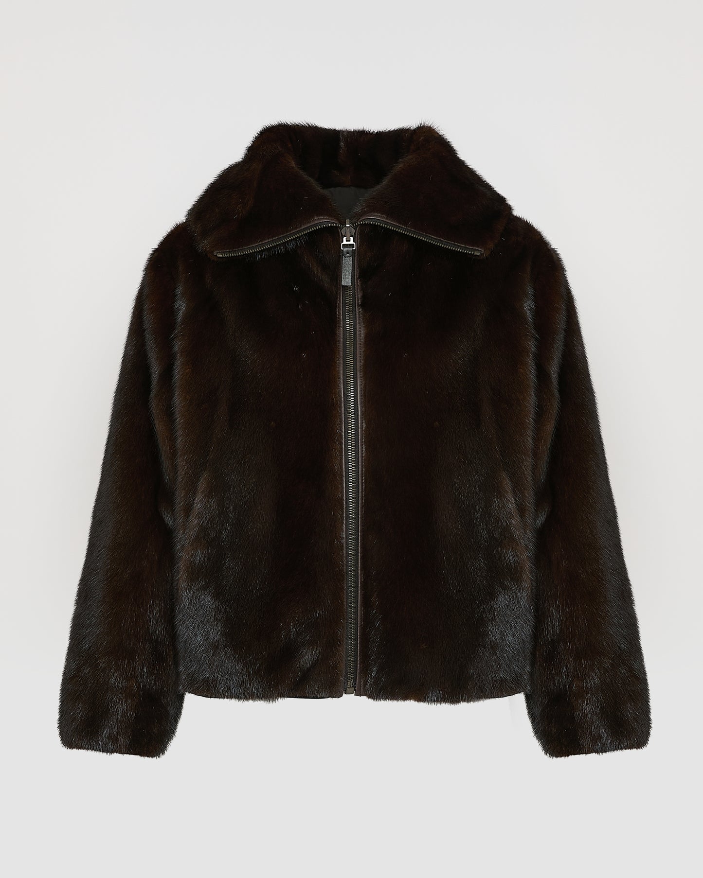 Reversible jacket in technical fabric and mink fur -Yves Salomon