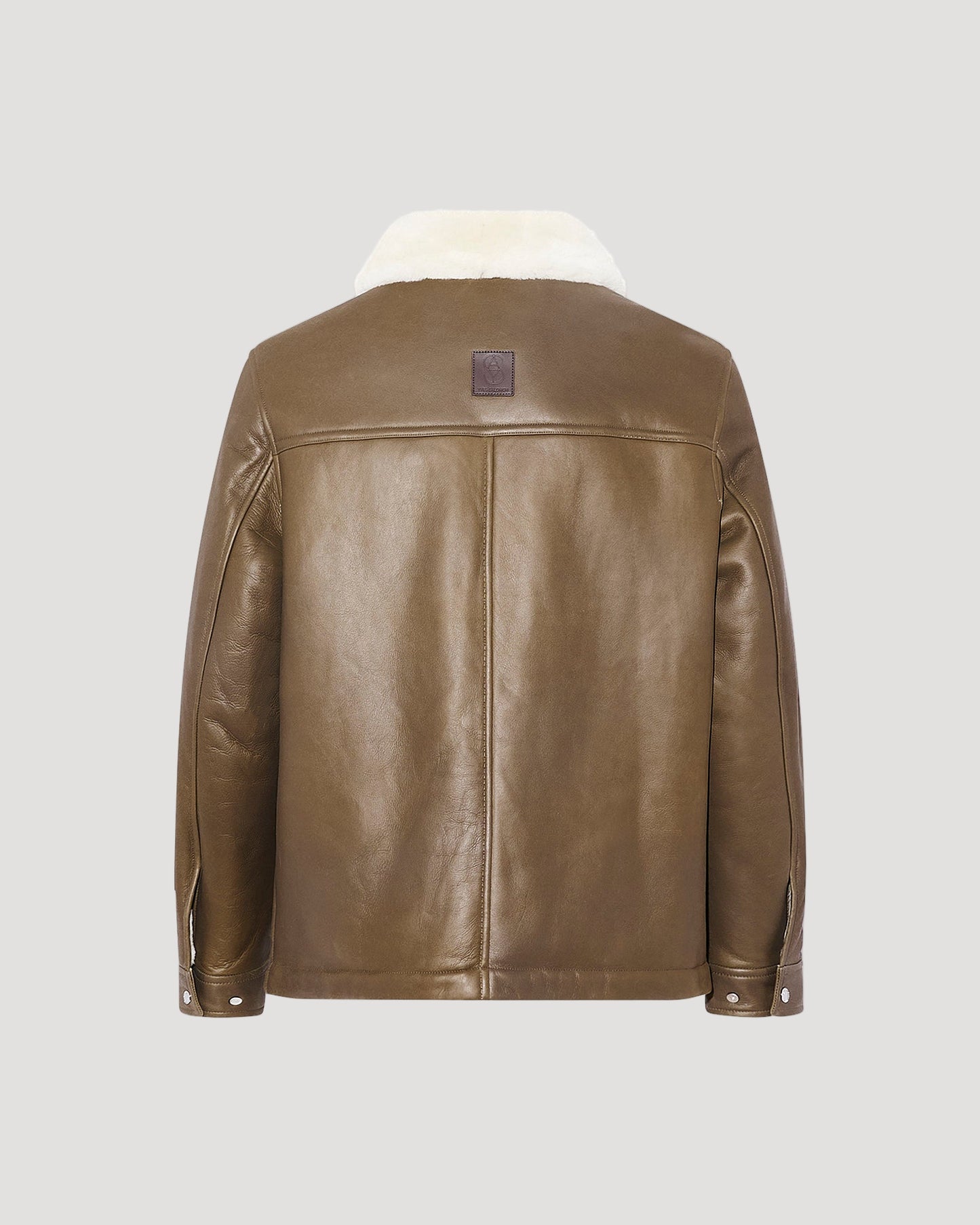Silky lambskin shearling jacket
