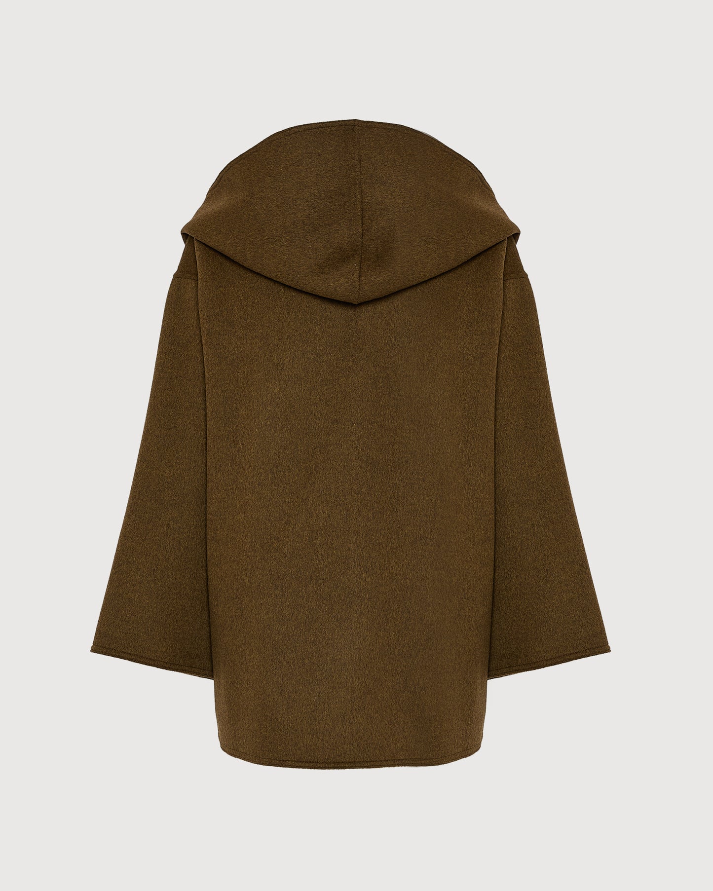 Oversized short coat in double-sided cashmere blend -Yves Salomon