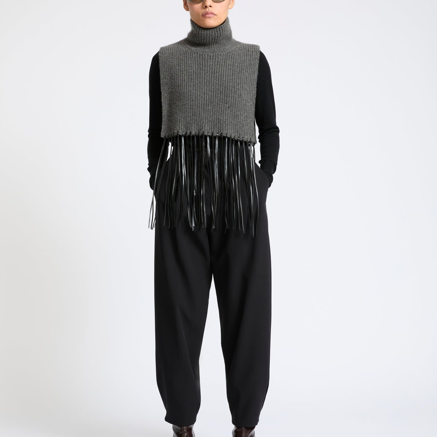 Balloon silk crepe pants - Yves Salomon - New Fall Winter Collection