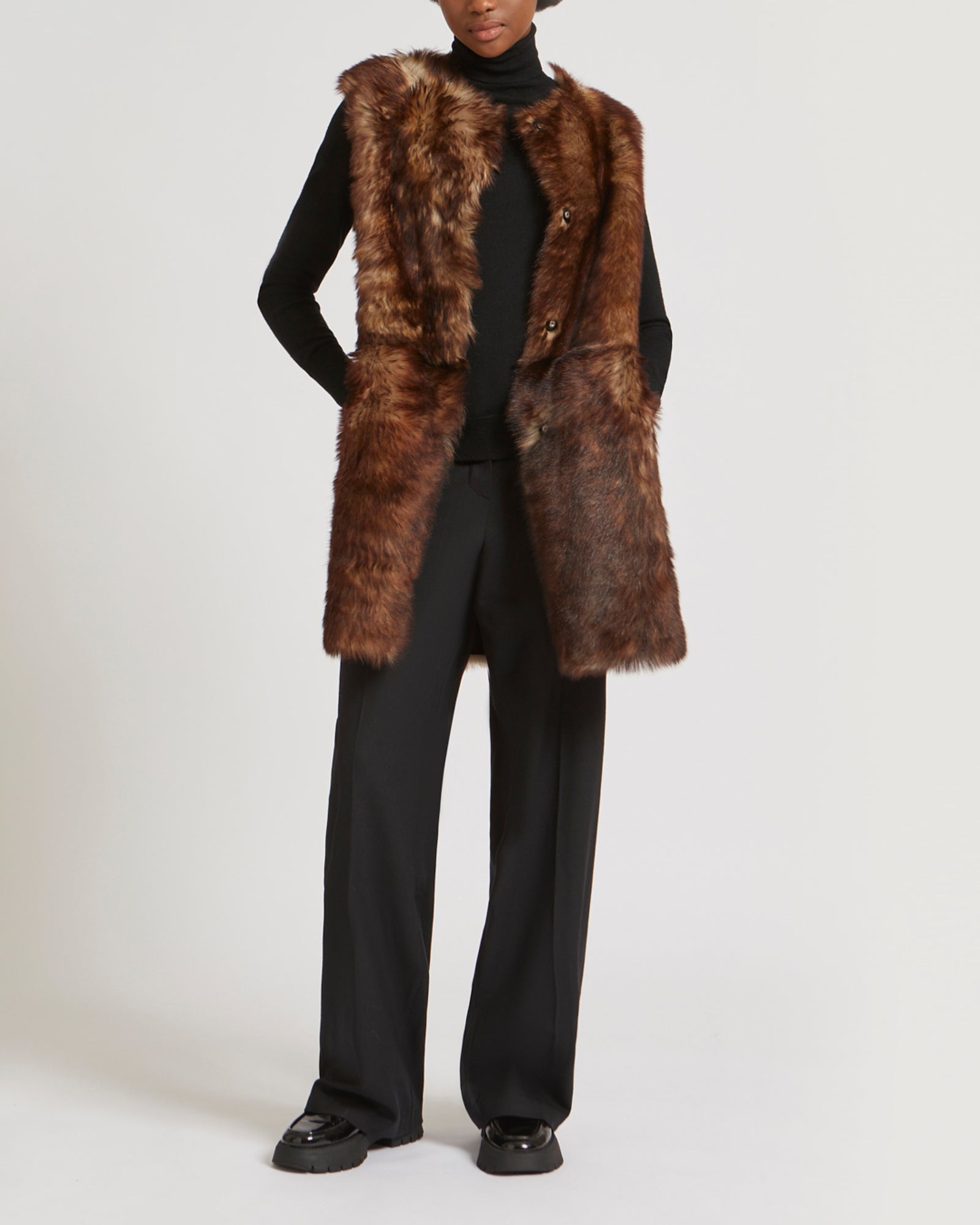 Long reversible Toscana lambskin jacket-Yves Salomon-Winter sale & boxing day