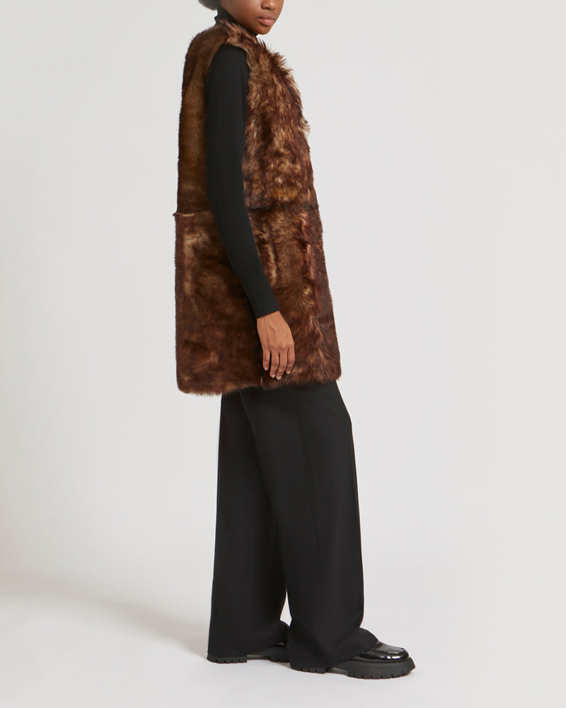Long reversible Toscana lambskin jacket-Yves Salomon-Winter sale & boxing day