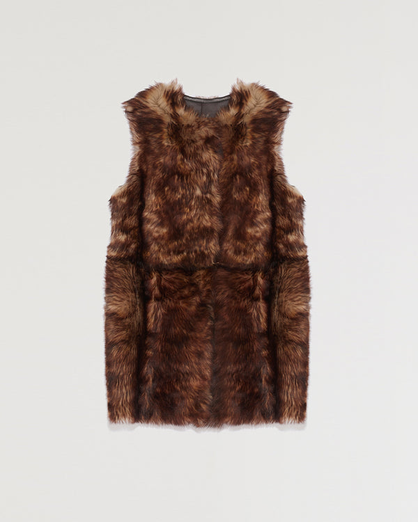 Long reversible Toscana lambskin jacket-Yves Salomon-Winter sale & boxing day