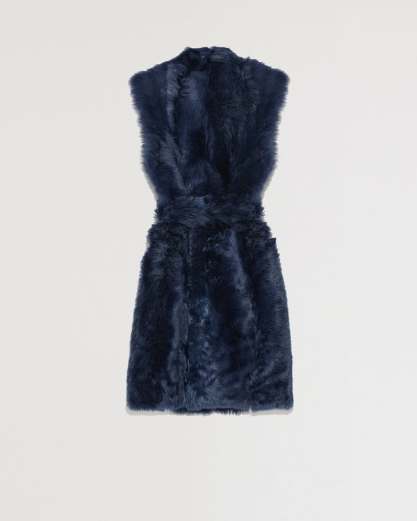 Long reversible belted jacket in Toscana lambskin-Yves Salomon-Winter sale & boxing day