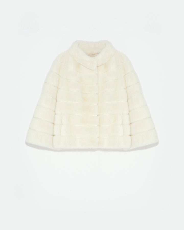 Long hair mink jacket