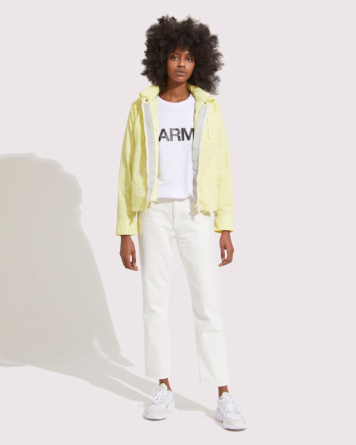 Double garment rain jacket