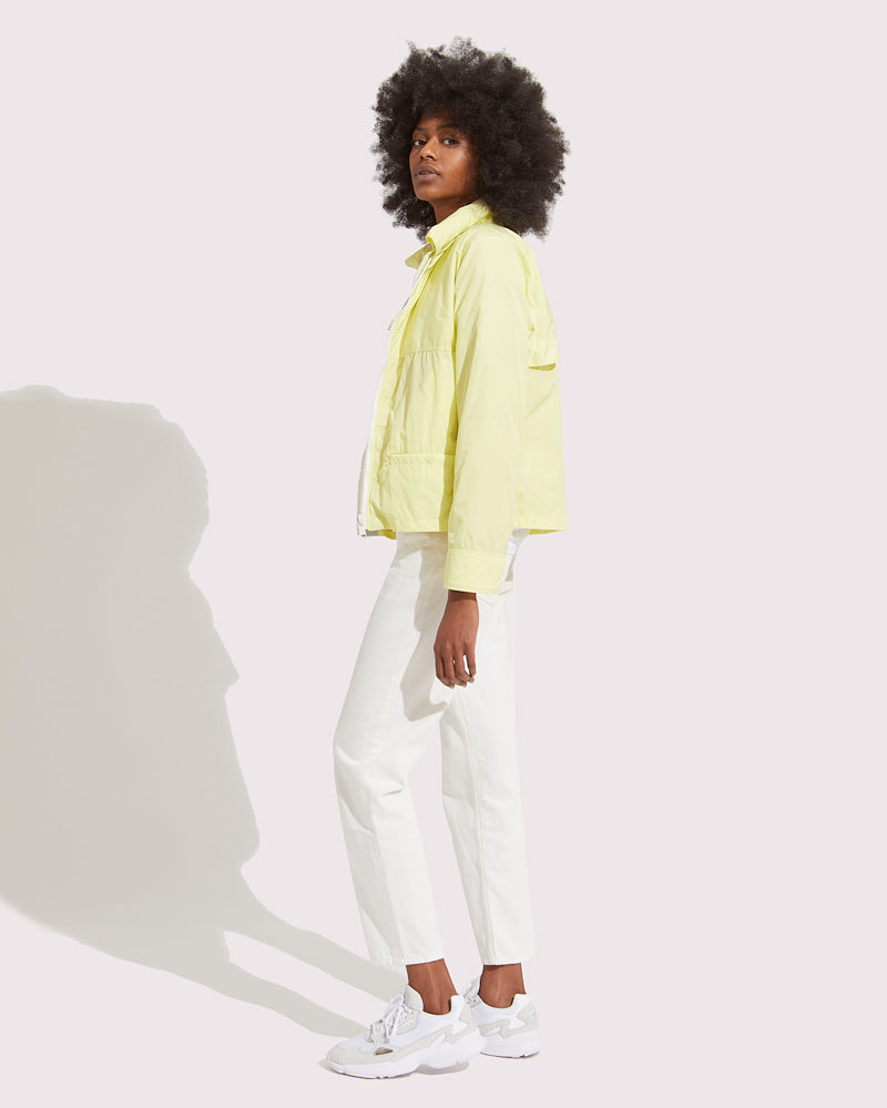 Double garment rain jacket