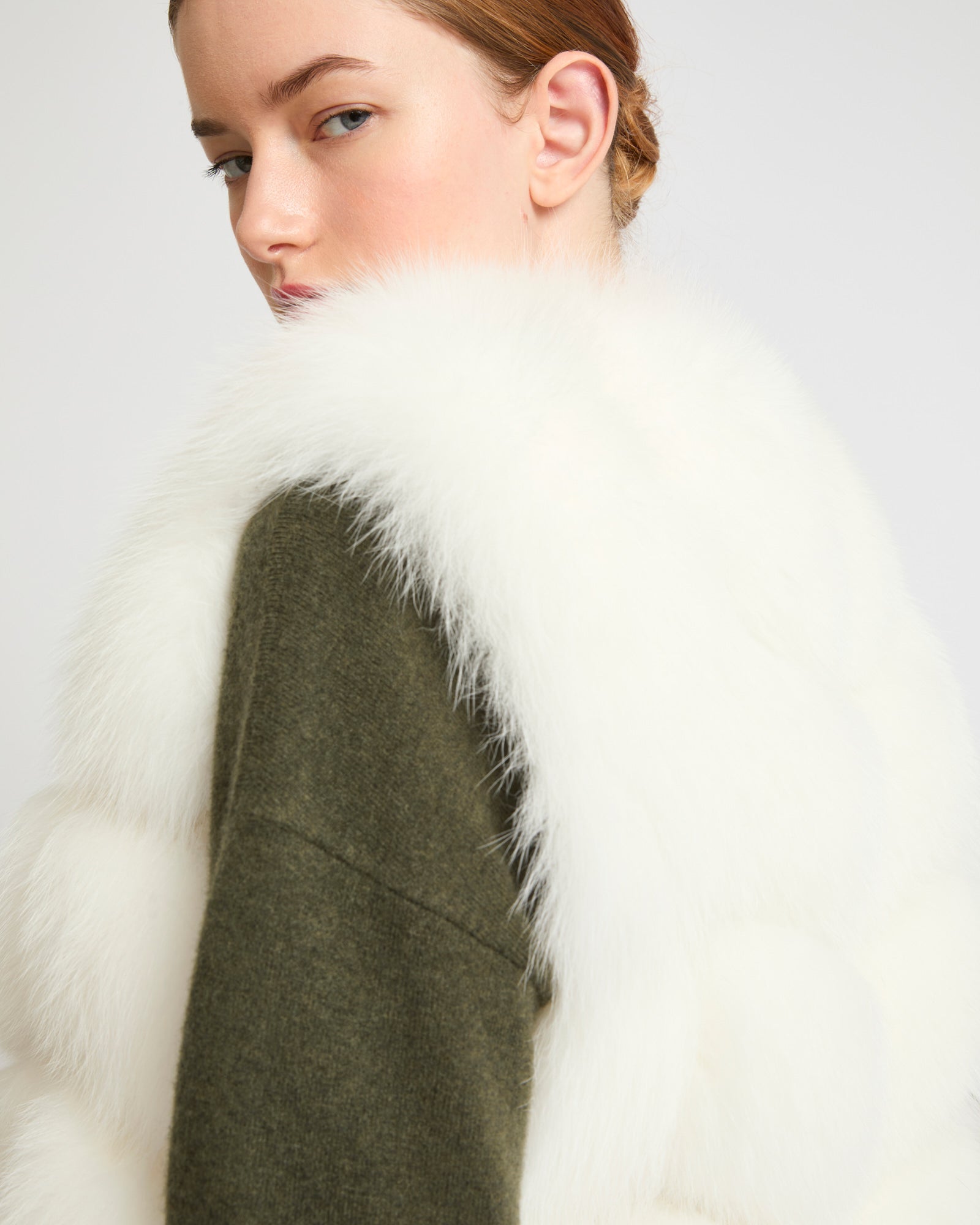 Fox fur gilet - white - Yves Salomon – Yves Salomon UK