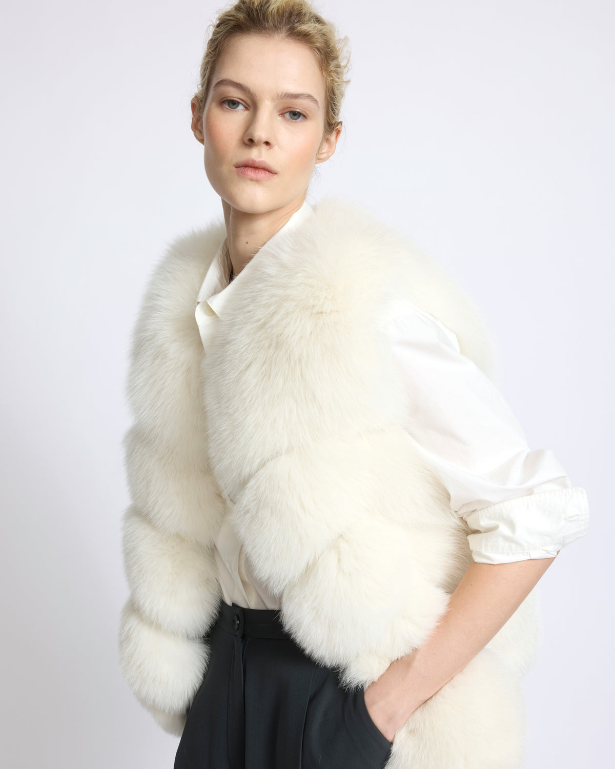 Sleeveless fox fur vest - Yves Salomon - New Fall/Winter Collection