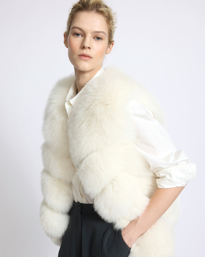 Sleeveless fox fur vest - Yves Salomon - New Fall/Winter Collection