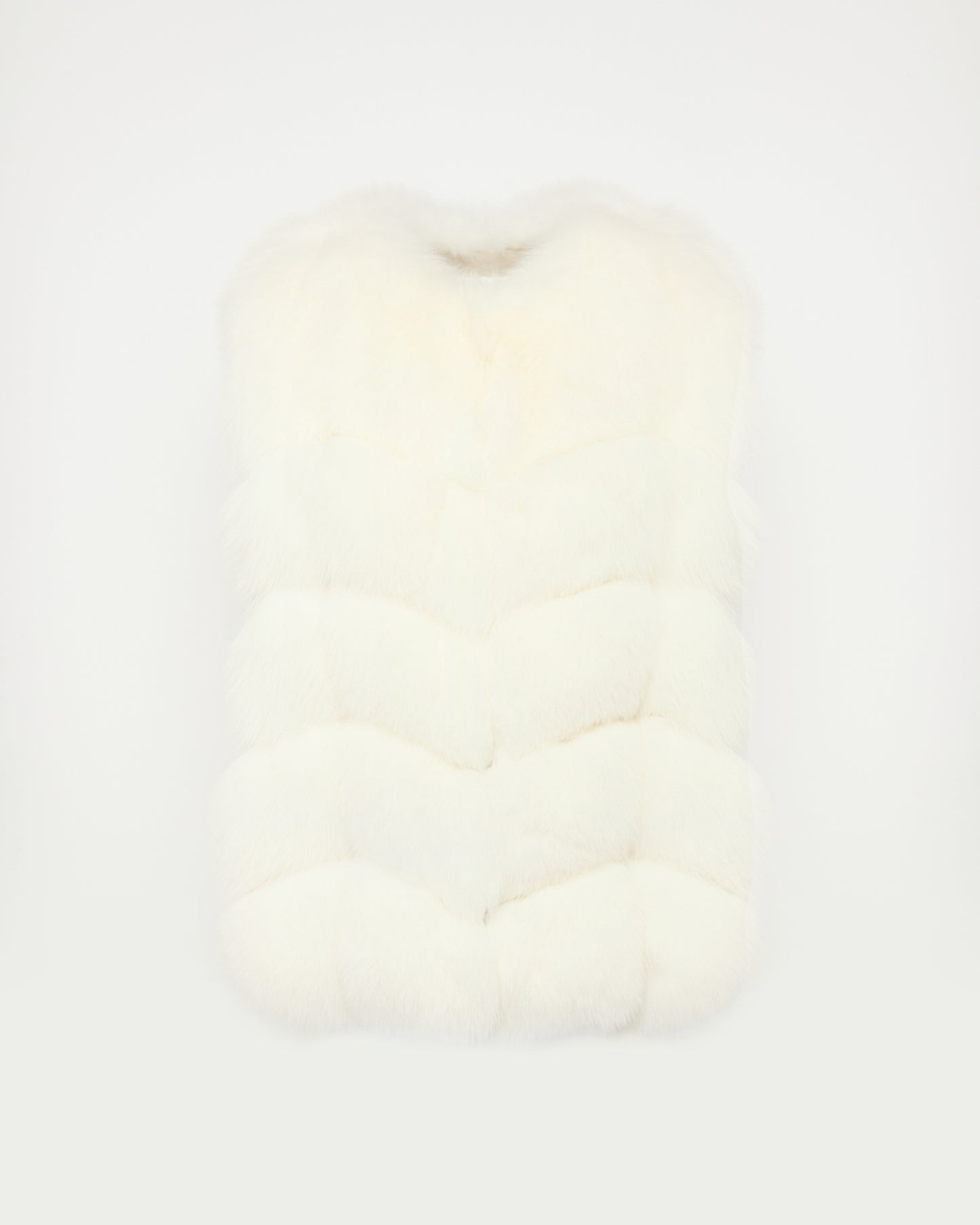 Sleeveless fox gilet -Yves Salomon
