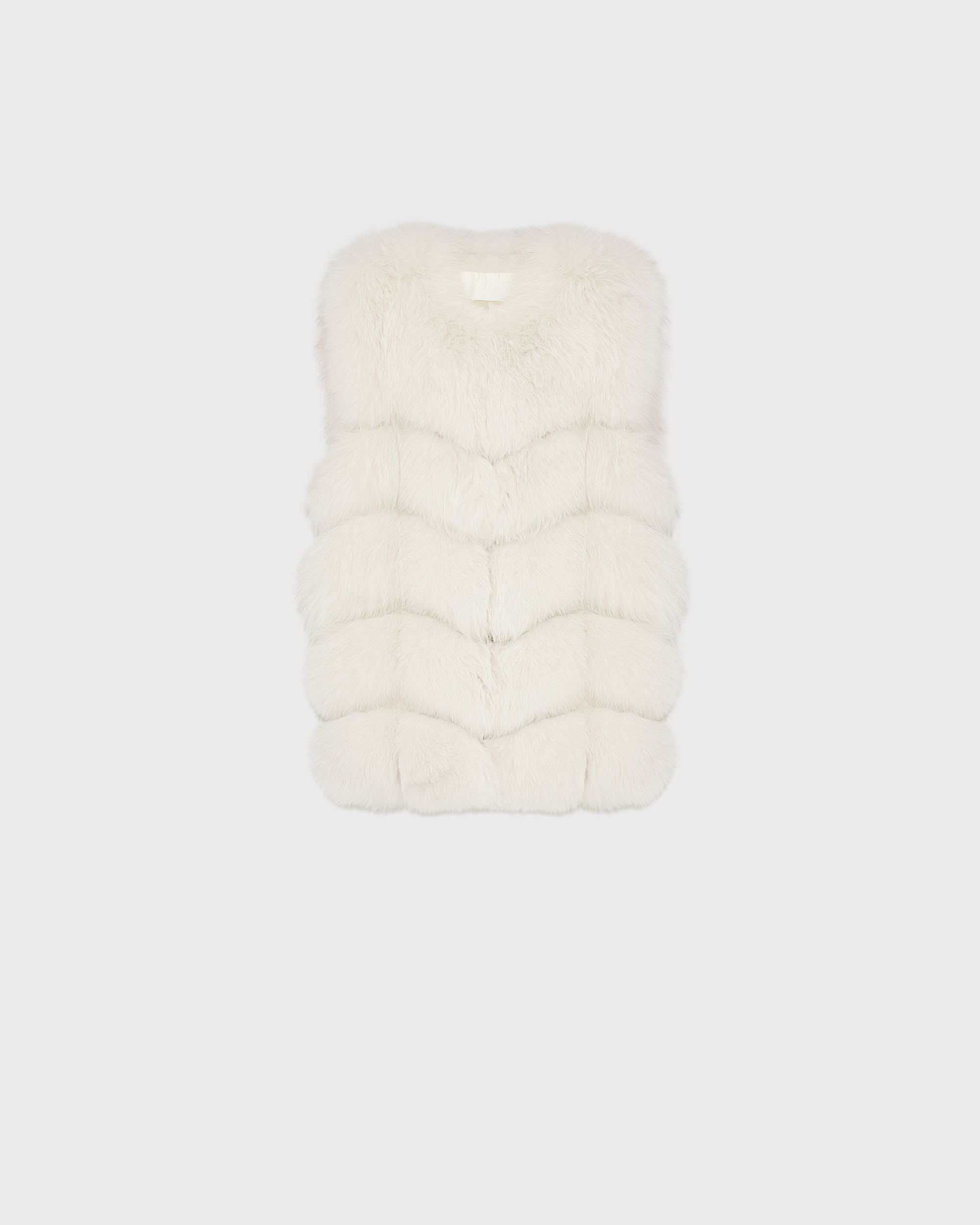 Fox fur gilet - white - Yves Salomon – Yves Salomon UK