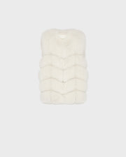 Fox fur gilet
