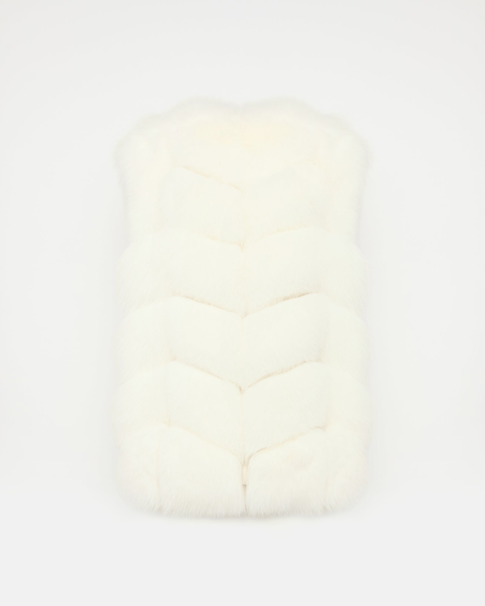 Sleeveless fox gilet -Yves Salomon