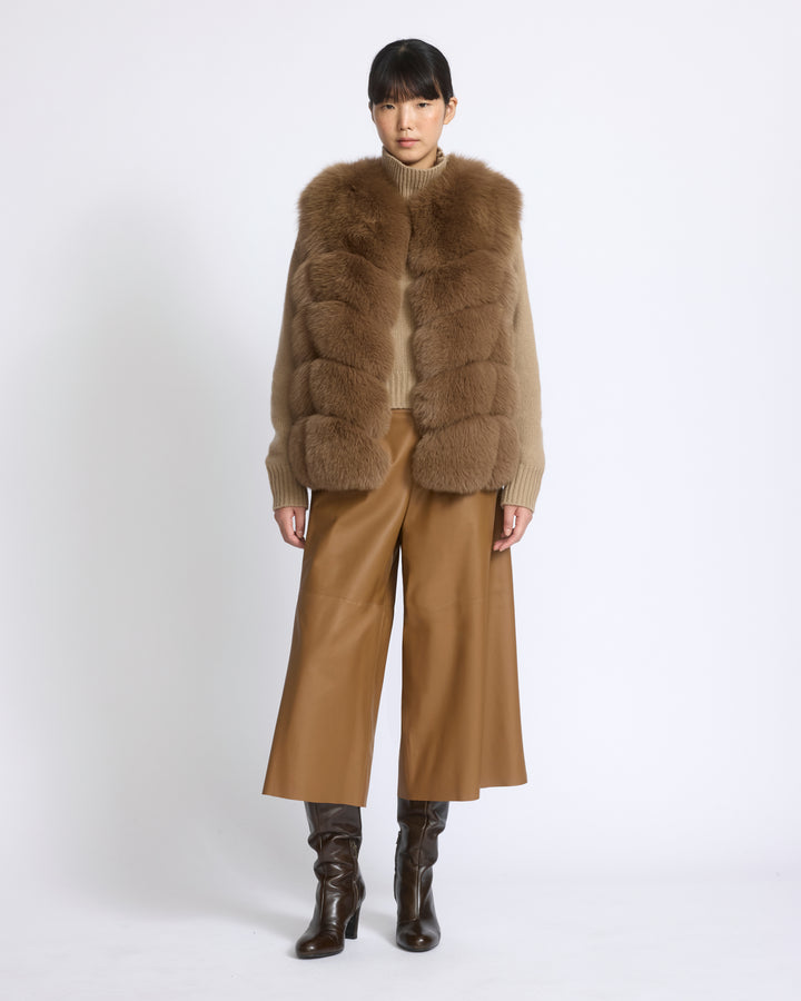 Sleeveless fox fur vest - Yves Salomon - New Fall/Winter Collection