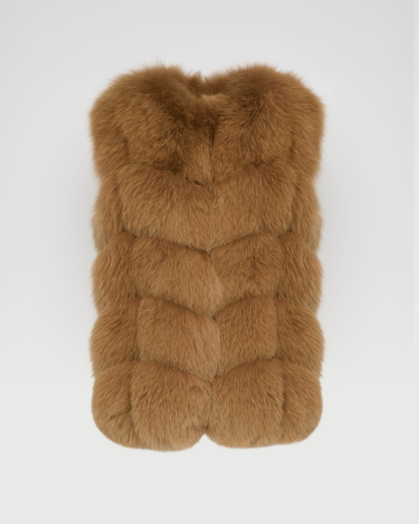 Sleeveless fox gilet -Yves Salomon