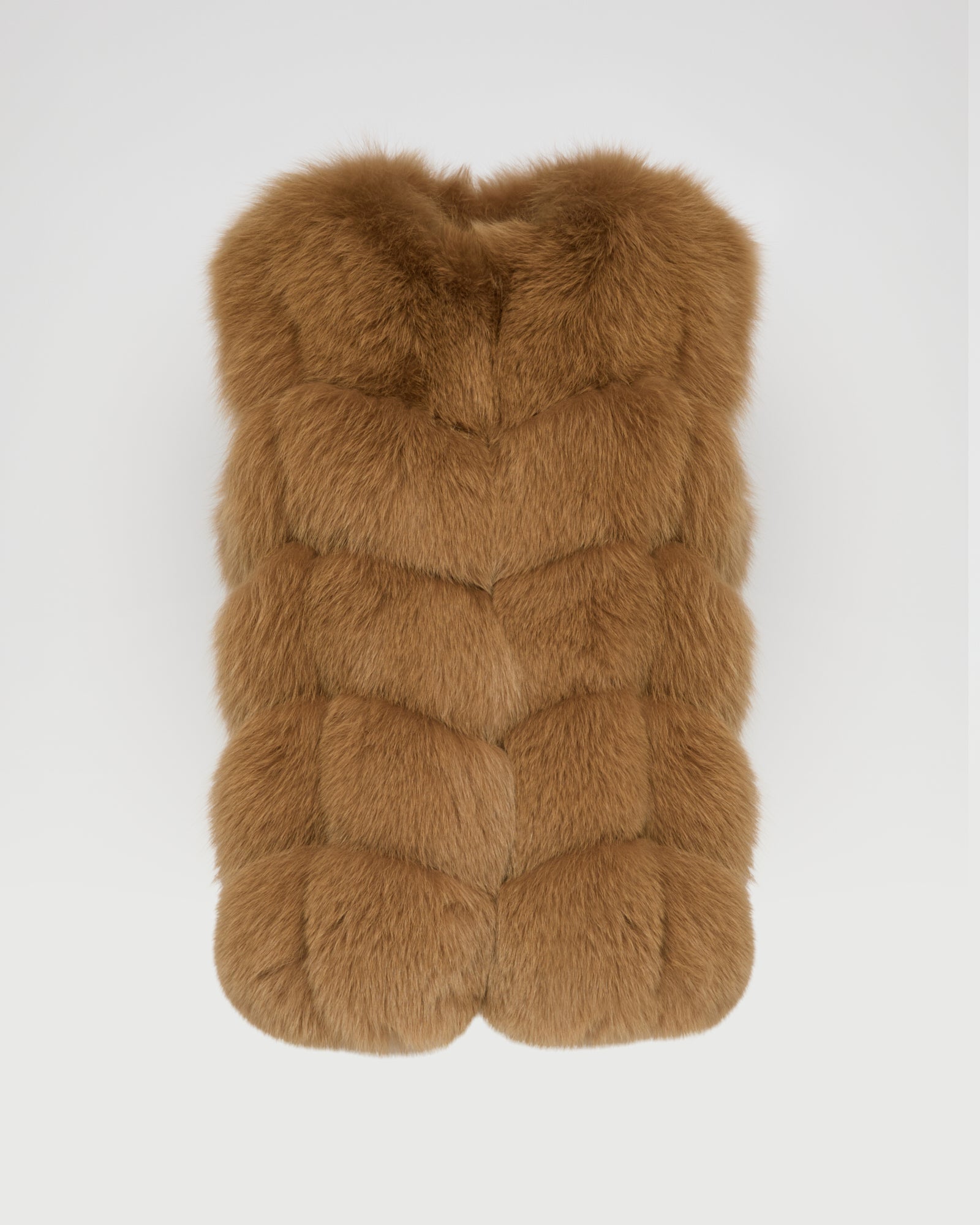 Sleeveless fox gilet -Yves Salomon