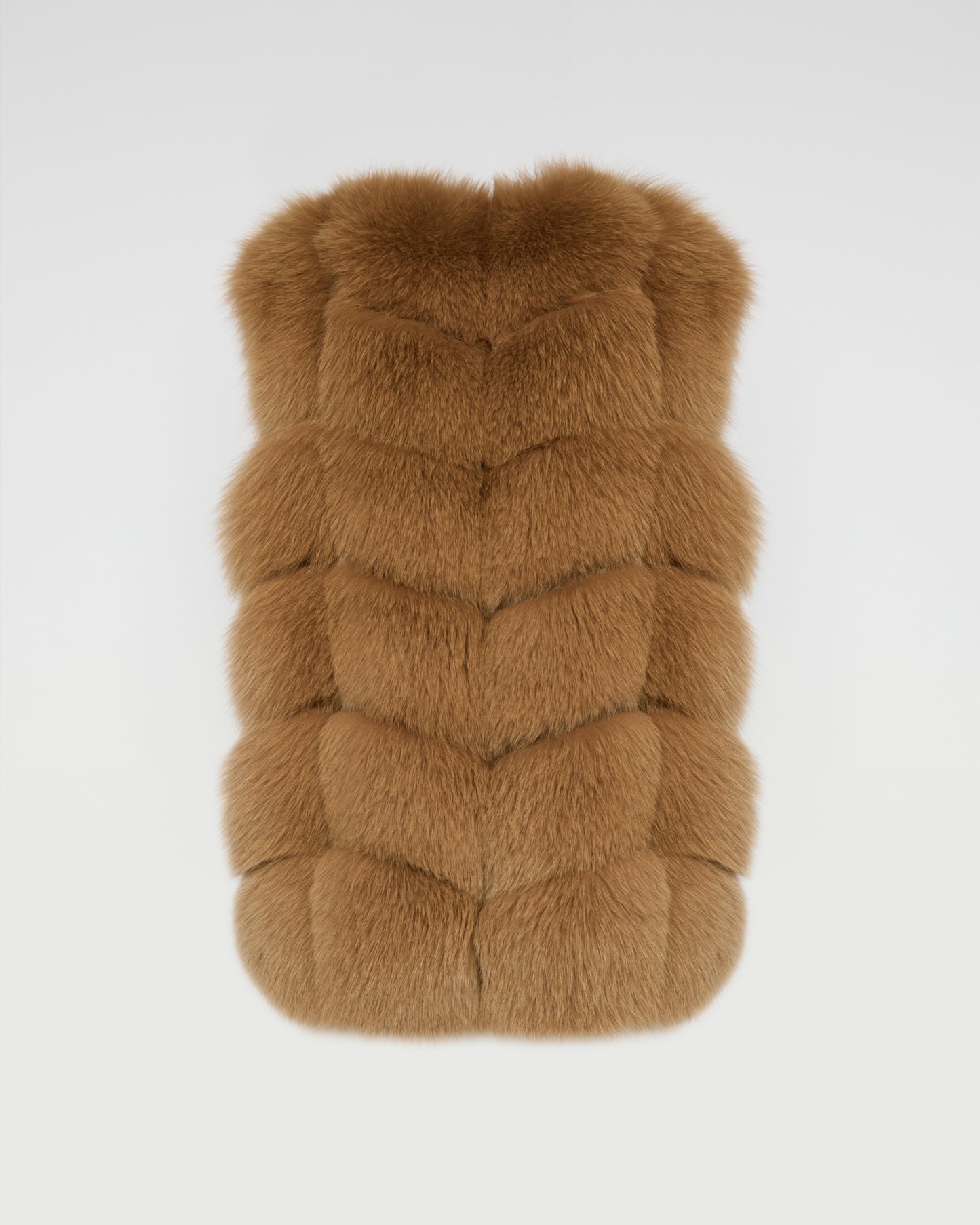 Sleeveless fox gilet -Yves Salomon