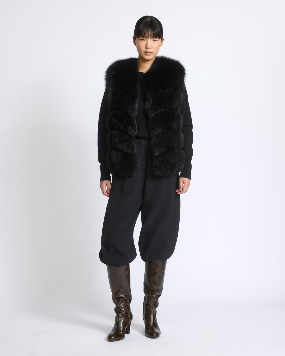 Sleeveless fox fur vest - Yves Salomon - New Fall/Winter Collection