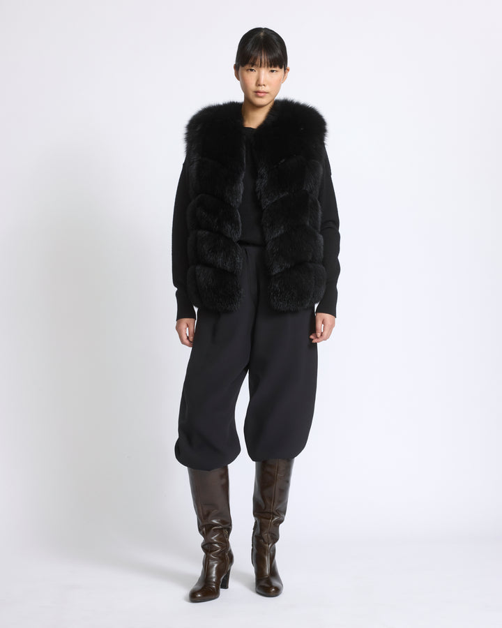 Sleeveless fox fur vest - Yves Salomon - New Fall/Winter Collection