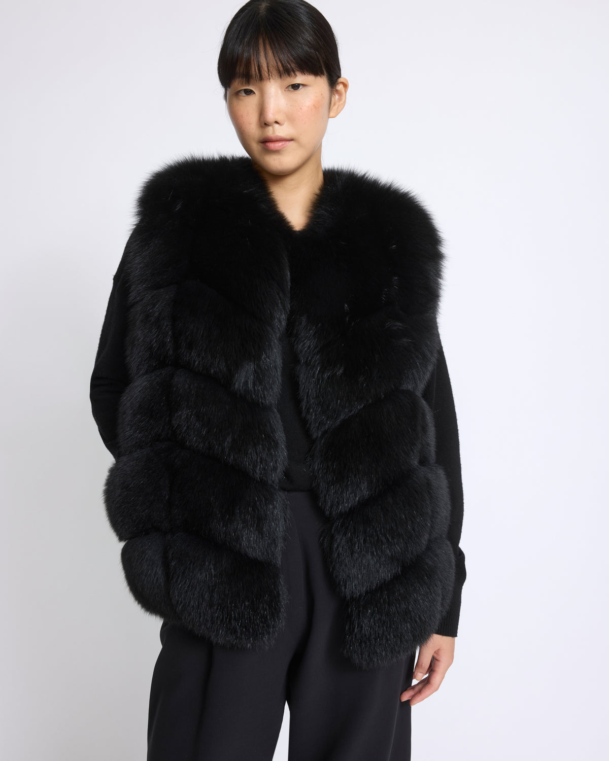 Sleeveless fox fur vest - Yves Salomon - New Fall/Winter Collection
