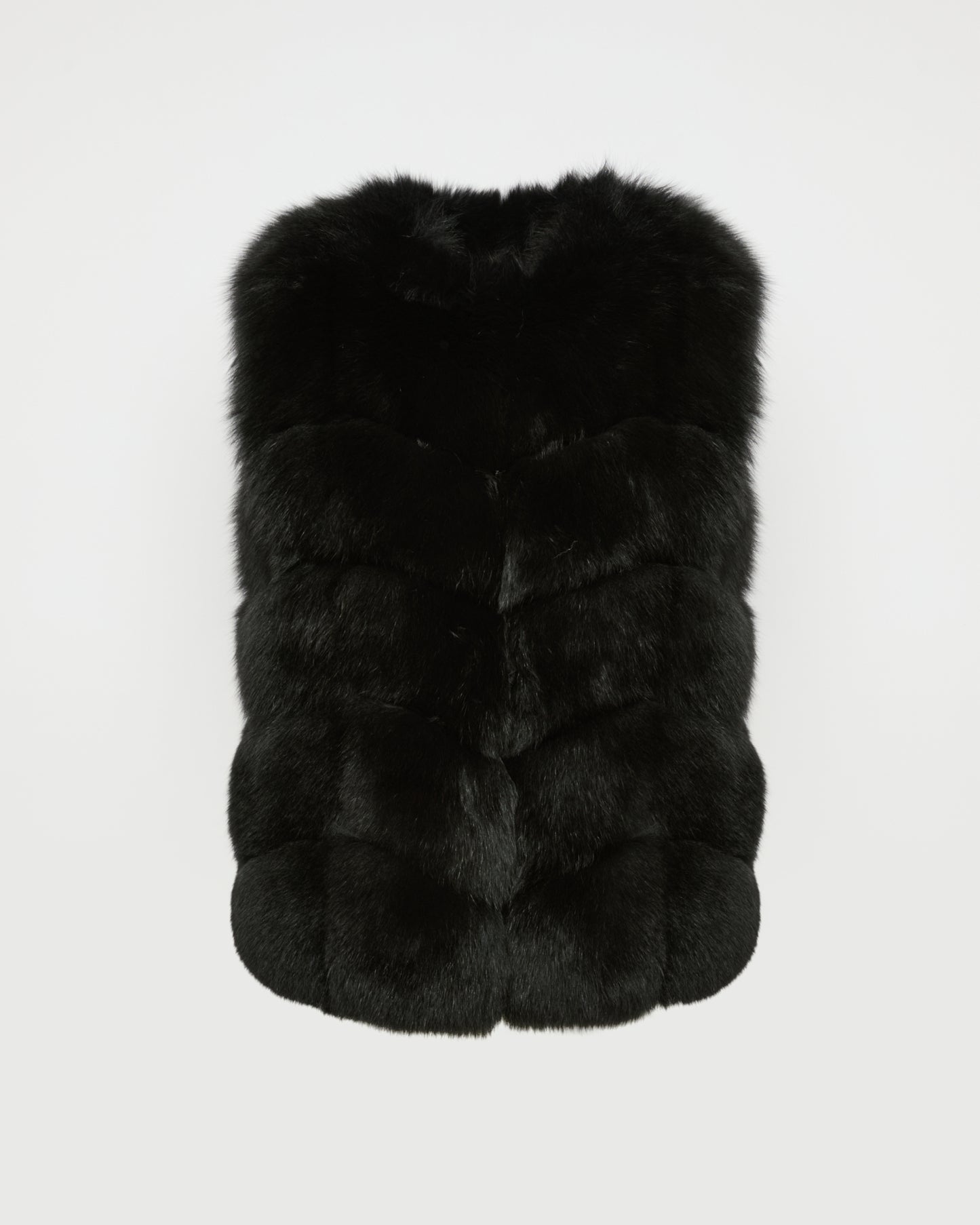 Sleeveless fox gilet -Yves Salomon