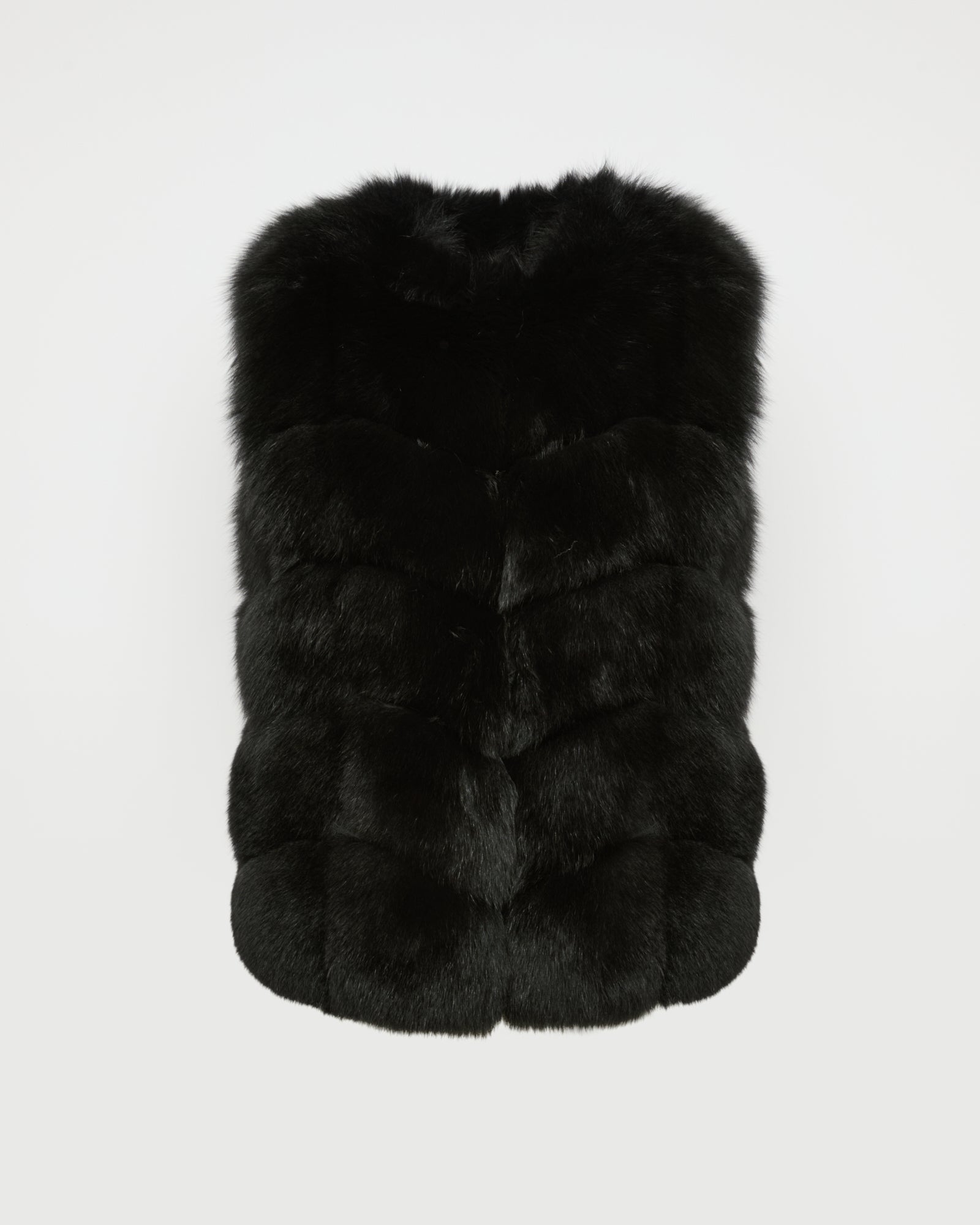 Sleeveless fox gilet -Yves Salomon
