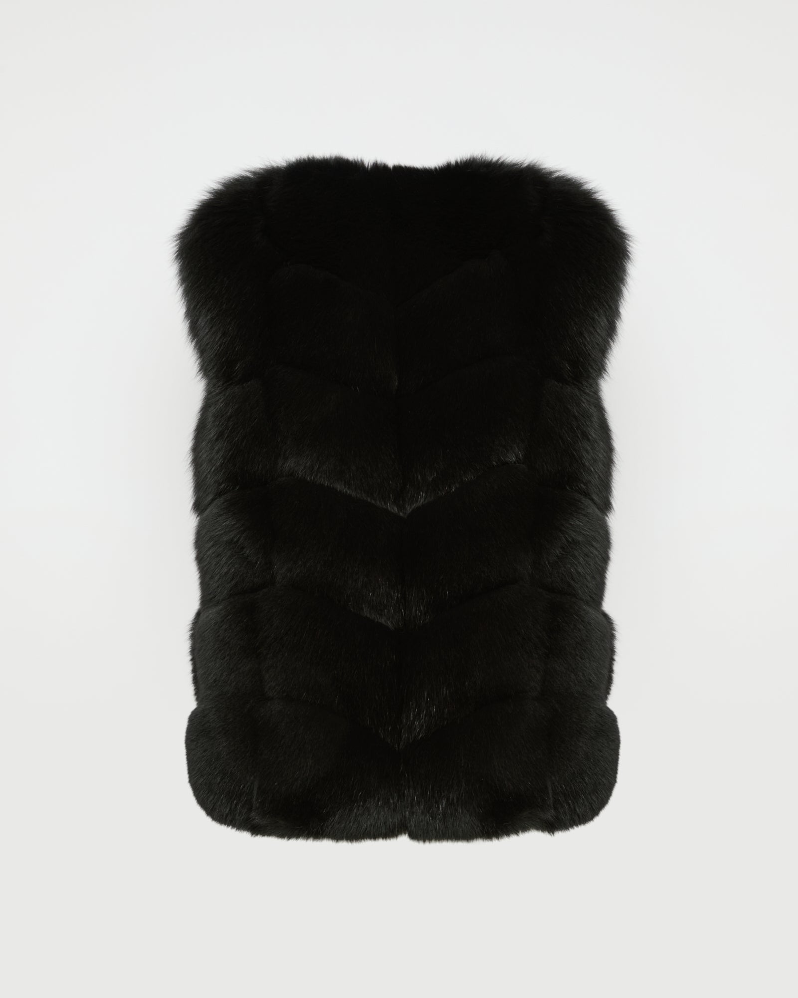 Sleeveless fox gilet -Yves Salomon