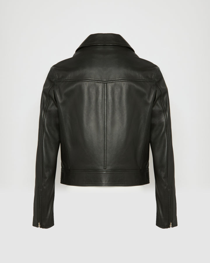 Black Friday 2025- Lamb leather biker jacket