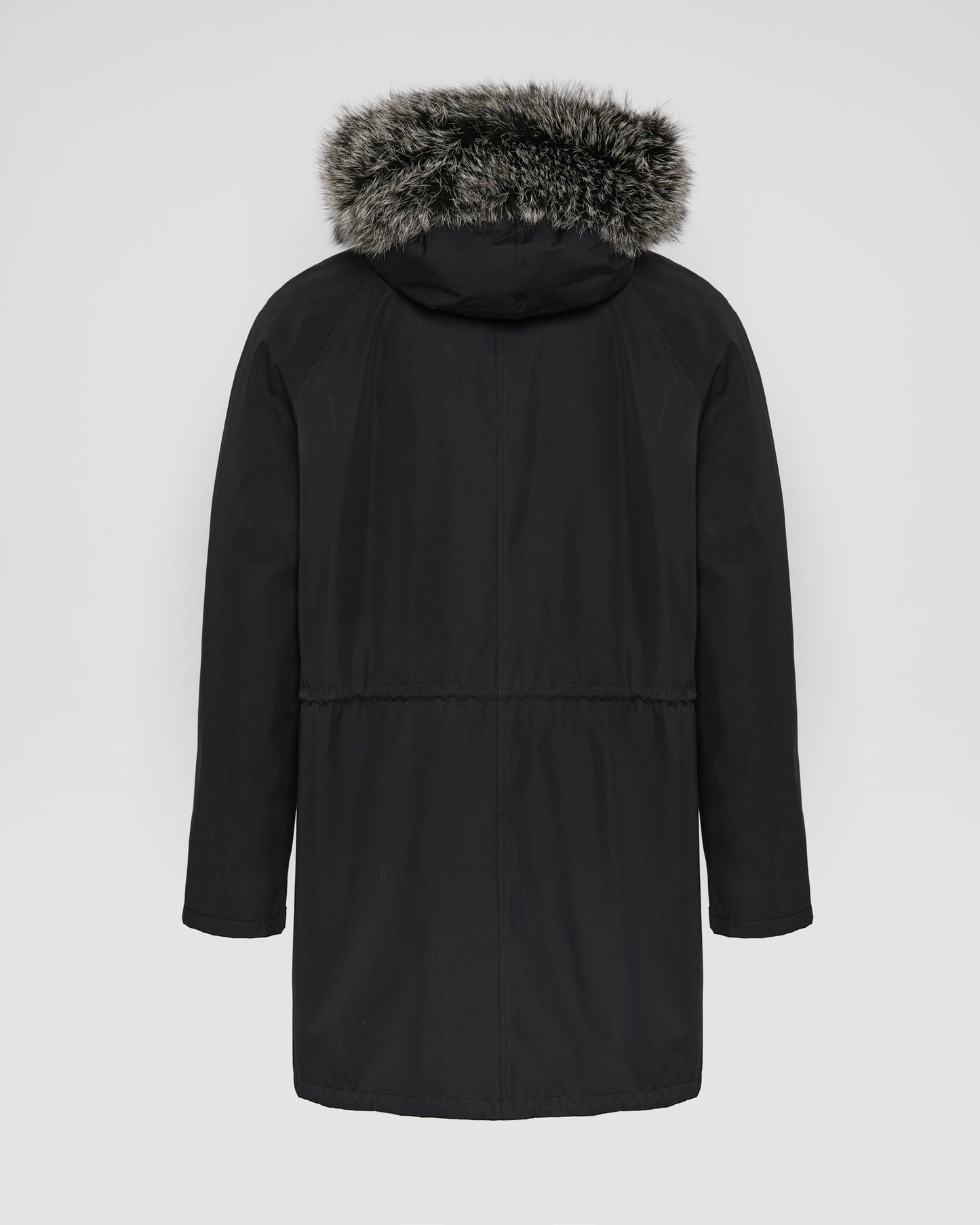 Iconic parka in technical cotton with fox and rabbit fur