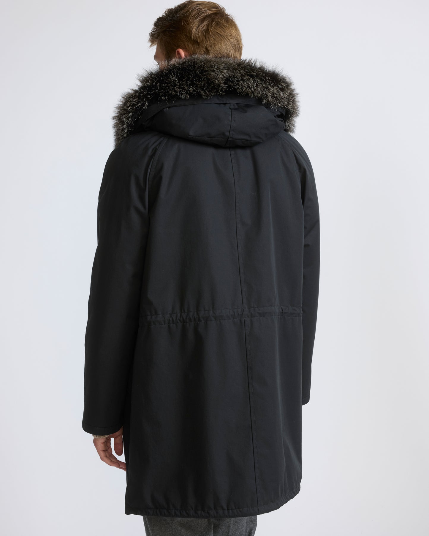 Iconic parka in technical cotton with fox and rabbit fur - Yves Salomon - New Fall/Winter Collection