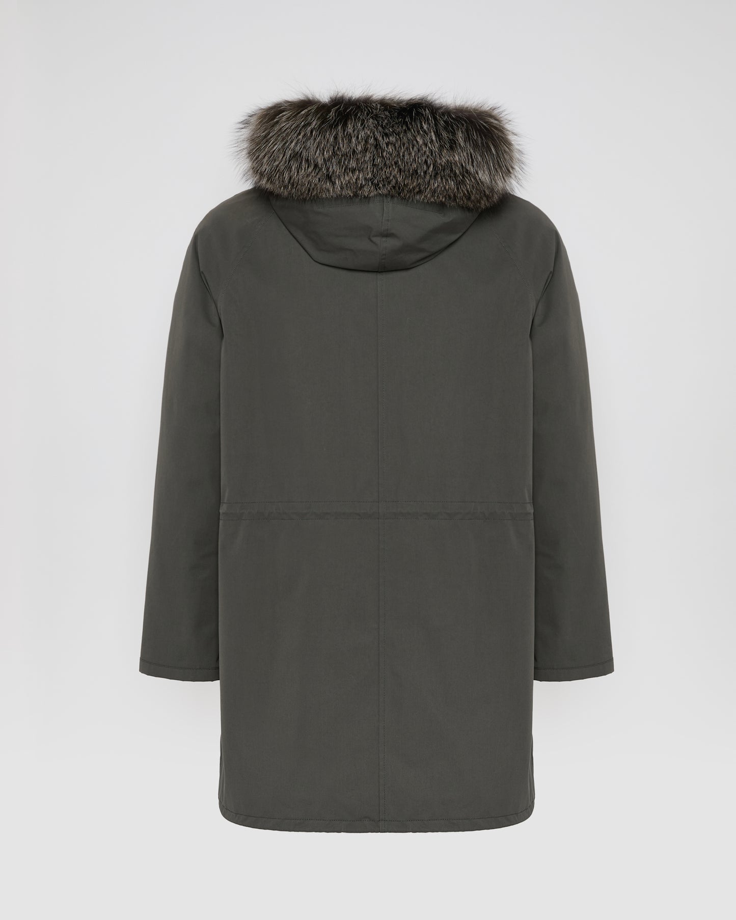 Iconic parka in technical cotton with fox and rabbit fur -Yves Salomon