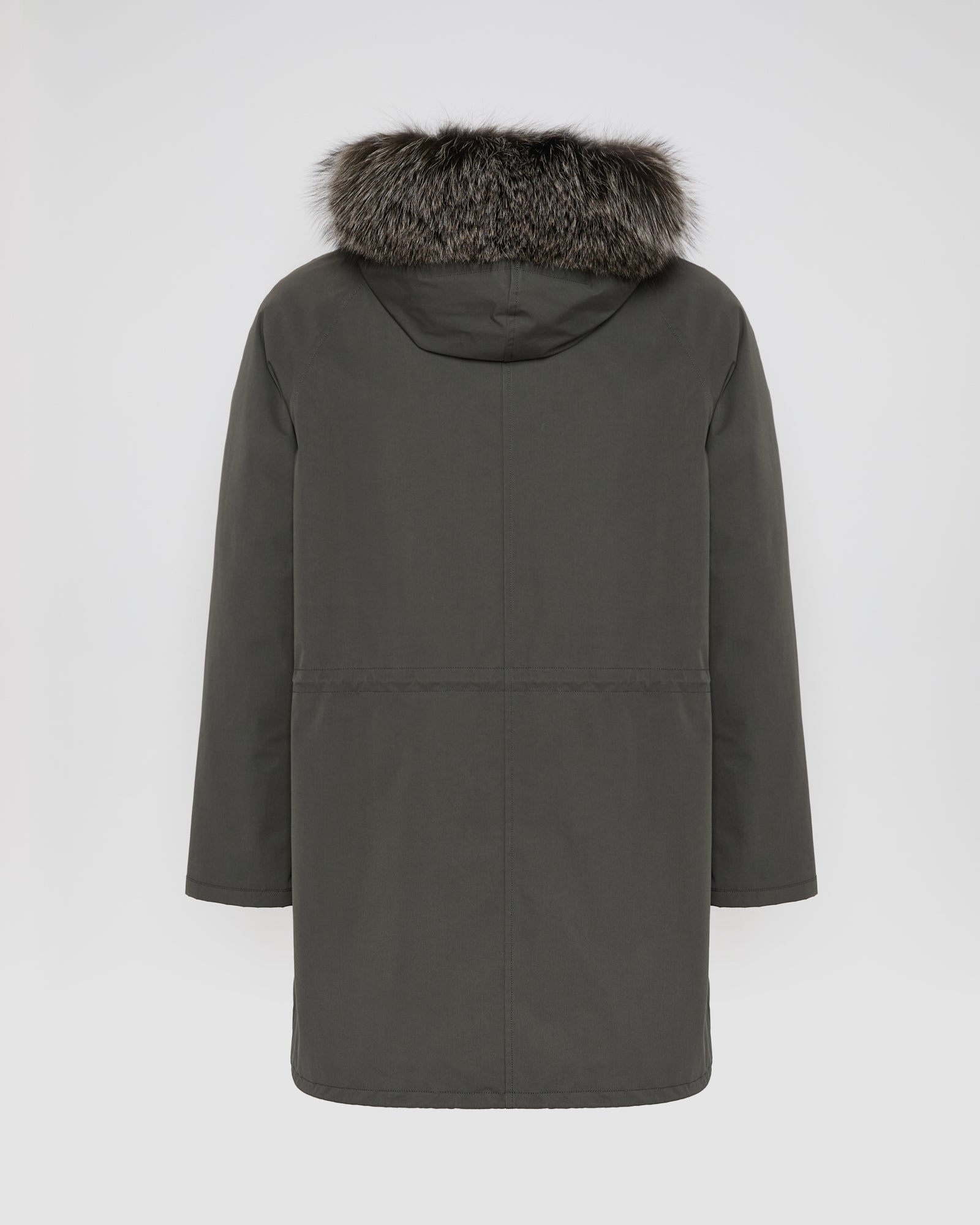 Iconic parka in technical cotton with fox and rabbit fur -Yves Salomon