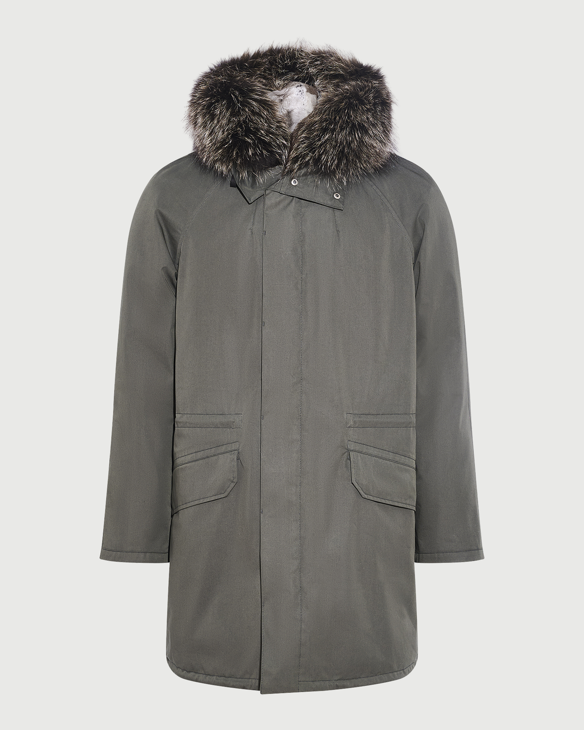 Iconic parka in technical cotton with fox and rabbit fur - Yves Salomon - New Fall Winter Collection