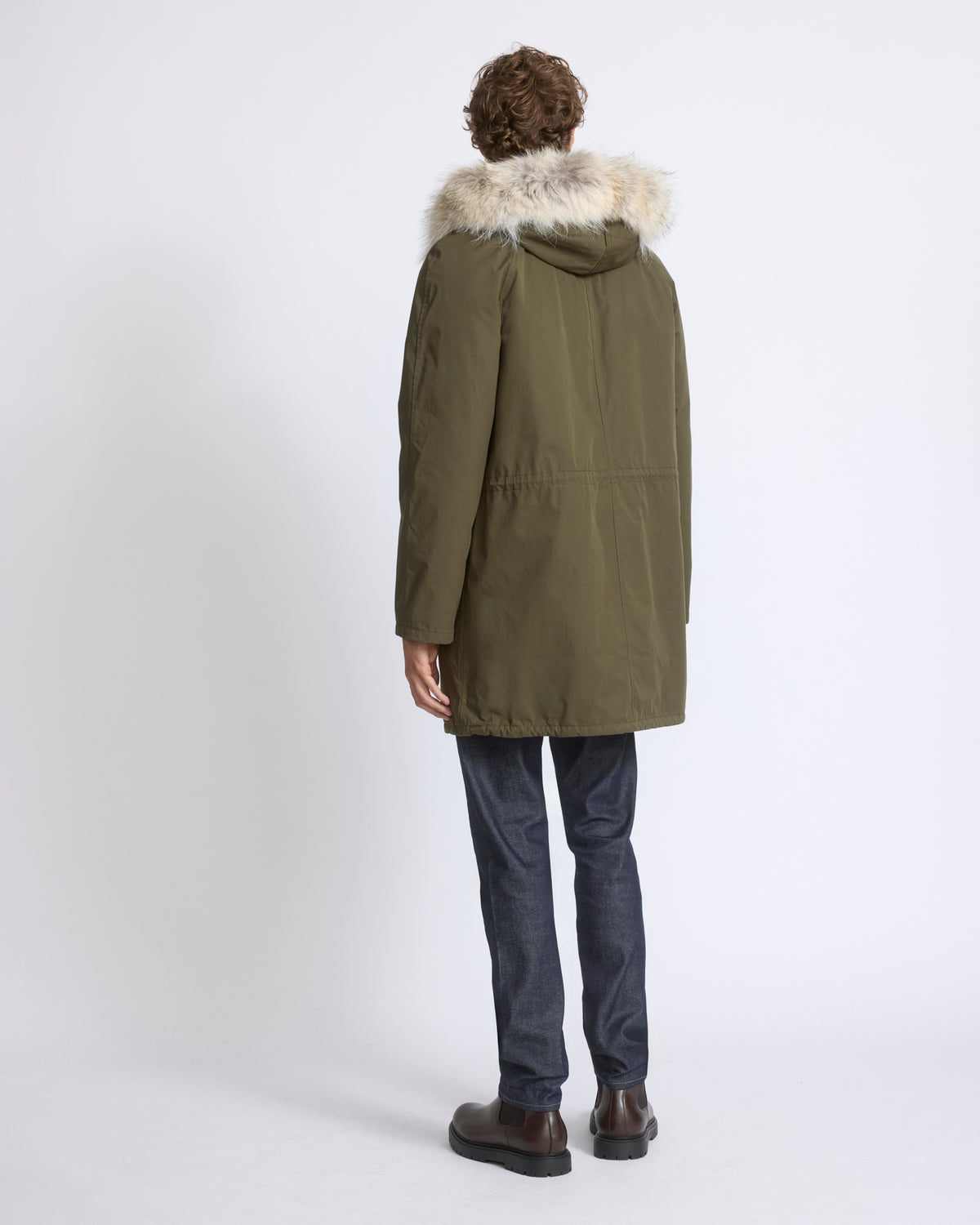 Long Iconic parka in technical cotton with coyote and rabbit fur - Yves Salomon - New Fall/Winter Collection