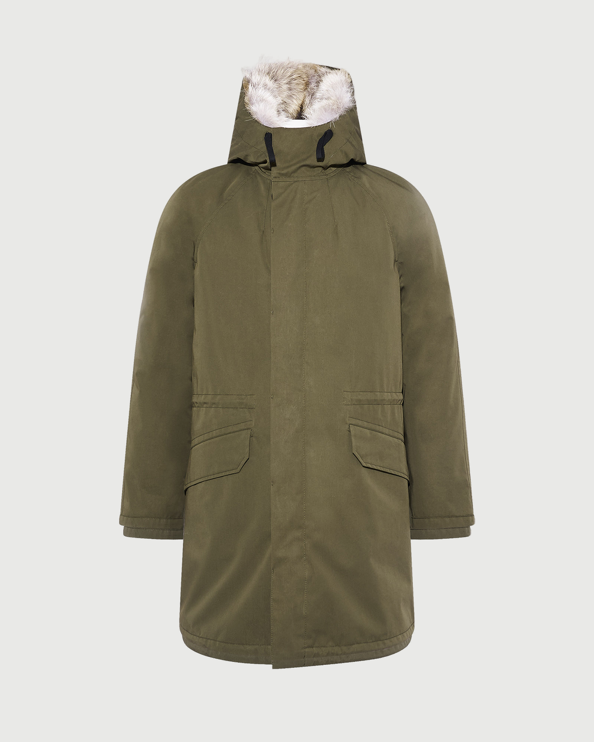 Long Iconic parka in technical cotton with coyote and rabbit fur - Yves Salomon - New Fall Winter Collection