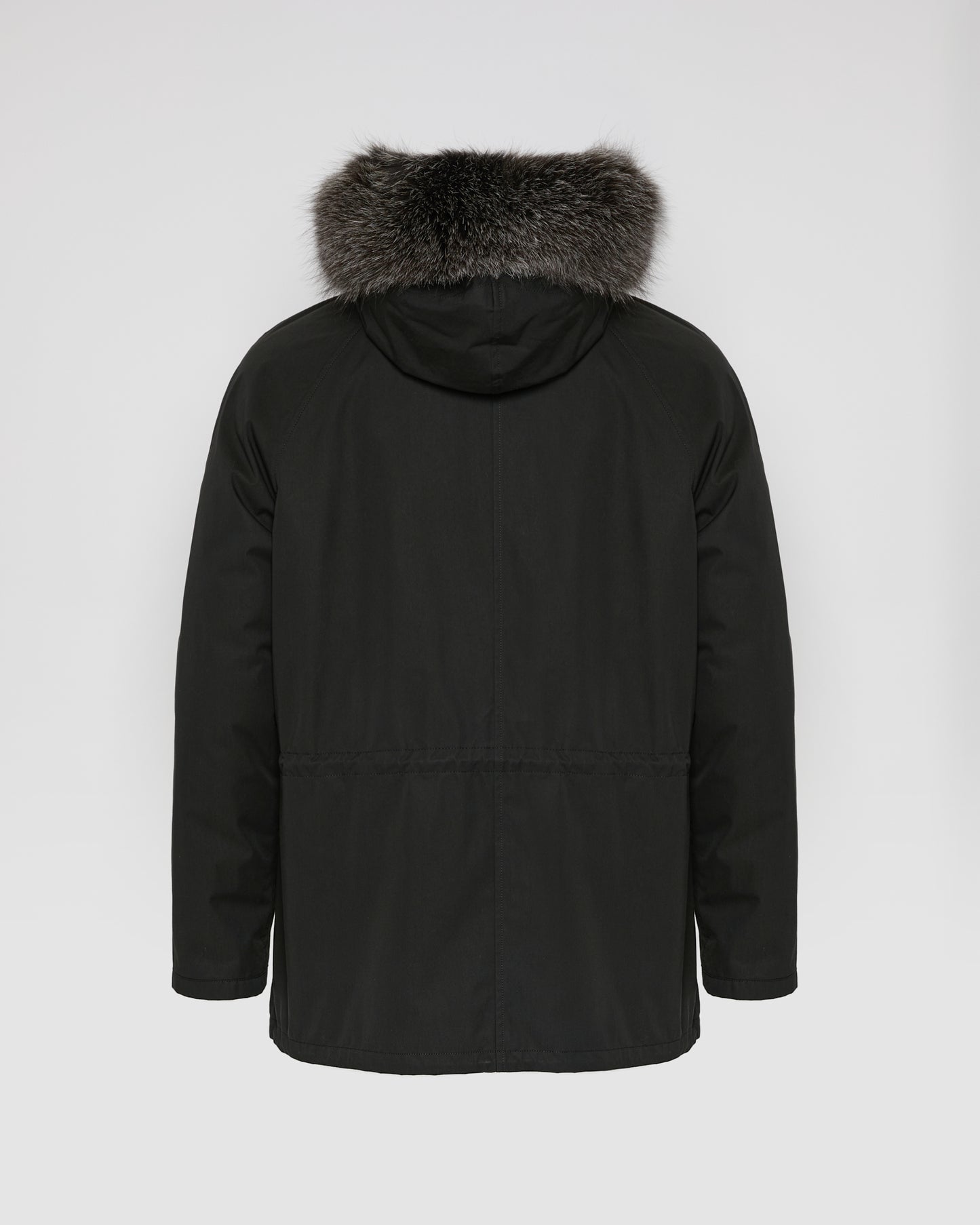 Short Iconic Parka In waterproof Cotton Blend with Fox Fur and Rabbit Fur