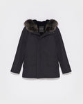 Short Iconic Parka In waterproof Cotton Blend with Fox Fur and Rabbit Fur