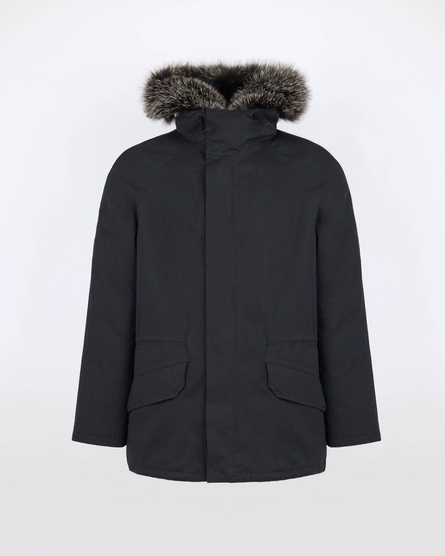 Short iconic parka in waterproof cotton blend with fox and rabbit fur - Yves Salomon - New Fall/Winter Collection
